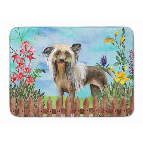 Carolines Treasures Chinese Crested Spring Machine Washable Memory Foam Mat CK1221RUG - main